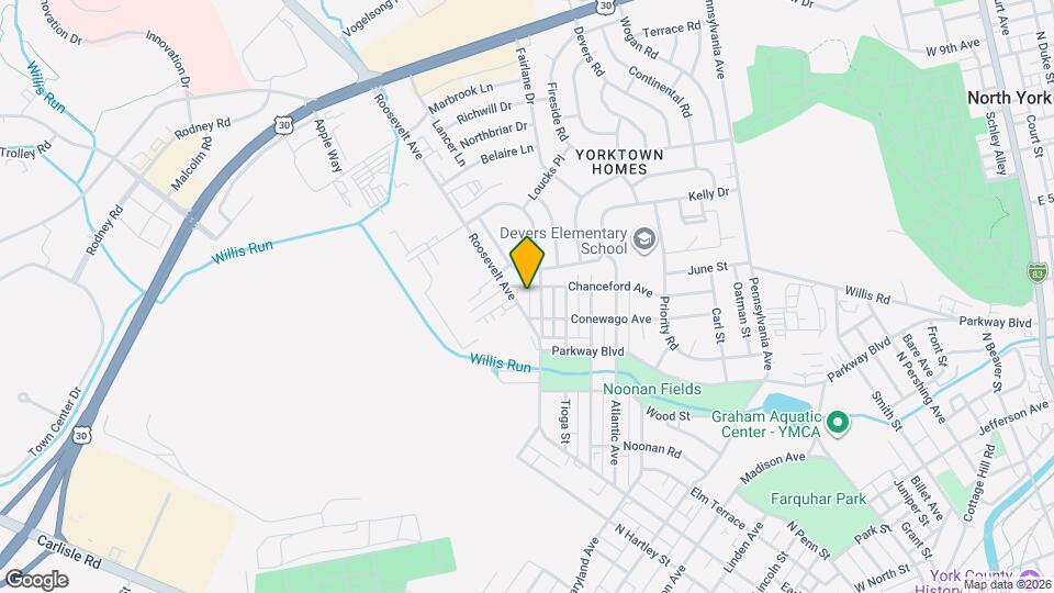 1121 Roosevelt Ave Map and Location Details