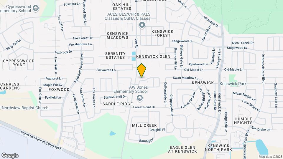 7911 Branson Park Ln Map and Location Details