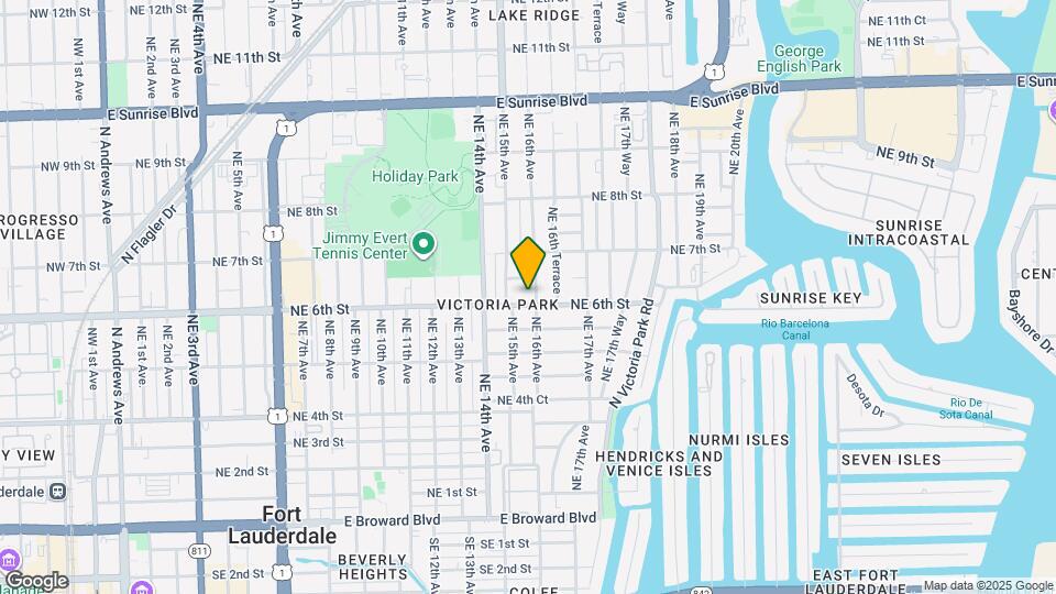 601 NE 16th Ave Map and Location Details