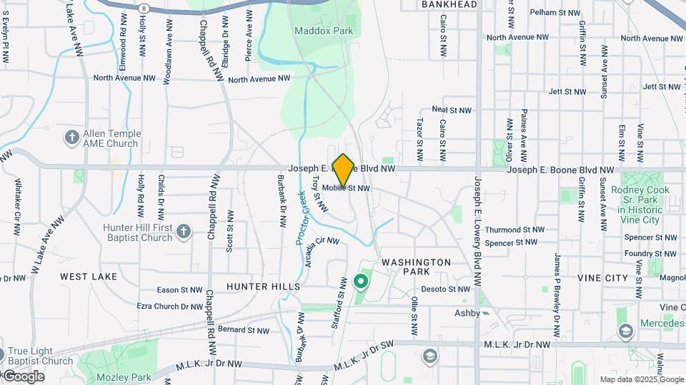 1168 Mobile St NW Map and Location Details