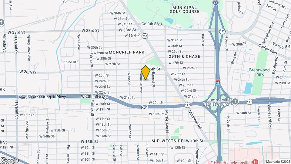 1444 W 24th St Map and Location Details