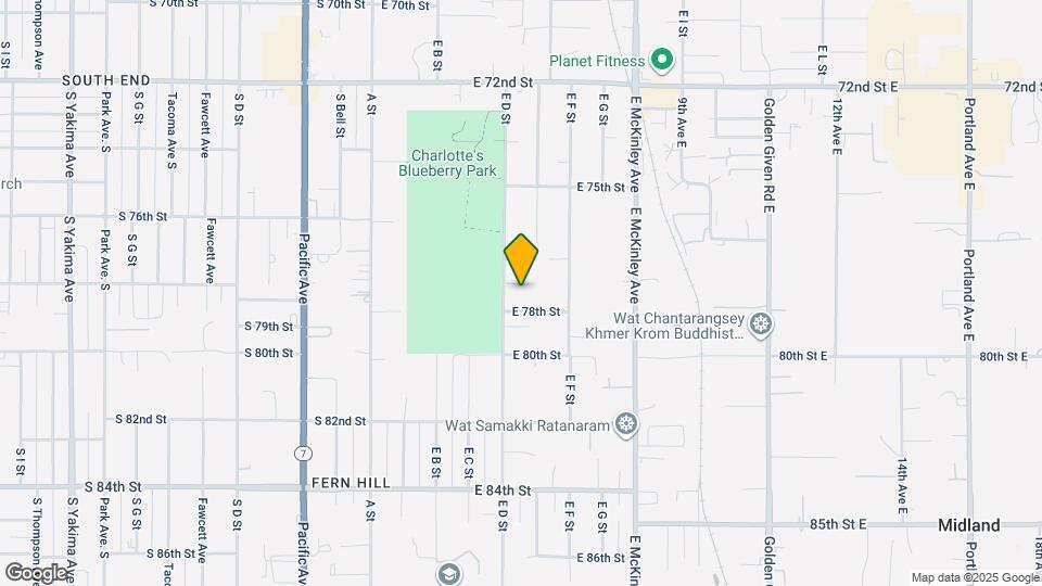 7643 E D St Map and Location Details