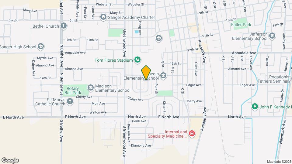 1415 De Witt Ave Map and Location Details