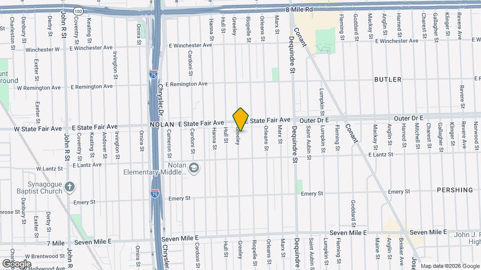 19704 Greeley Map and Location Details