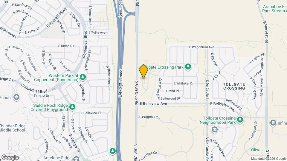 4924 S Algonquian Way Map and Location Details