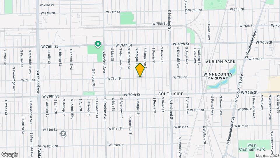 7801 S Morgan St Map and Location Details