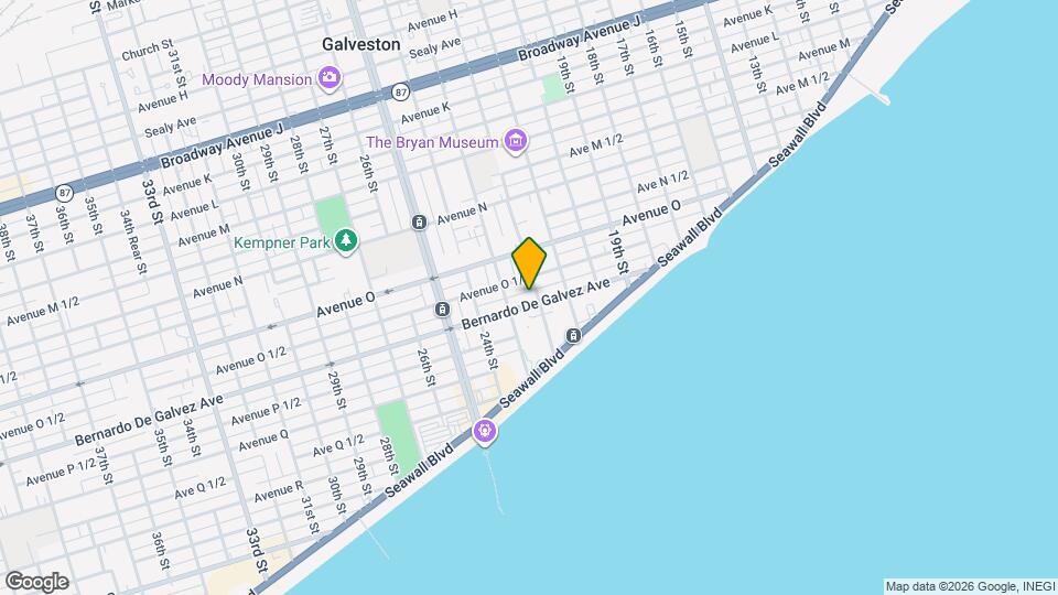 2206 Bernardo De Galvez Ave Map and Location Details