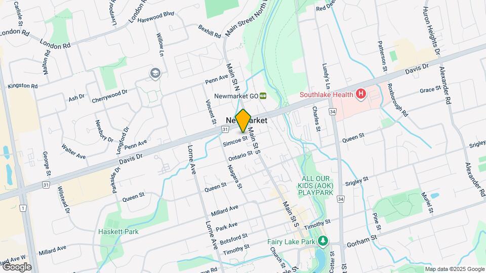 411 Simcoe St Map and Location Details