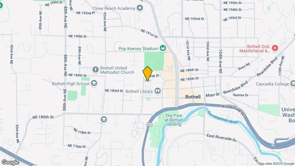 9614 NE 183rd St Map and Location Details