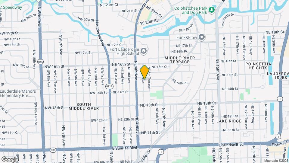 1432 NE 5th Ave Map and Location Details