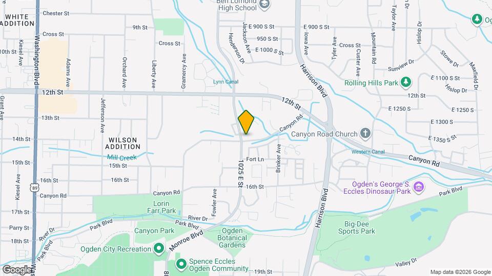 1046 Canyon Rd Map and Location Details