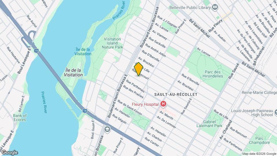 10601-10605 De Martigny Rue Map and Location Details