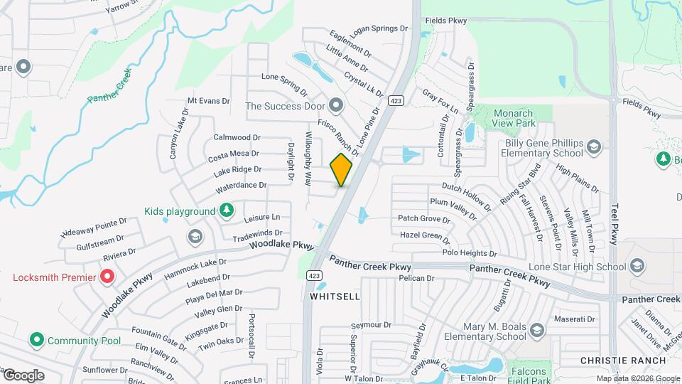 1609 Lone Pine Dr Map and Location Details