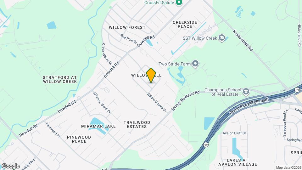 21910 Willow Shade Ln Map and Location Details