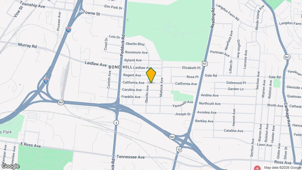 1409 California Ave Map and Location Details