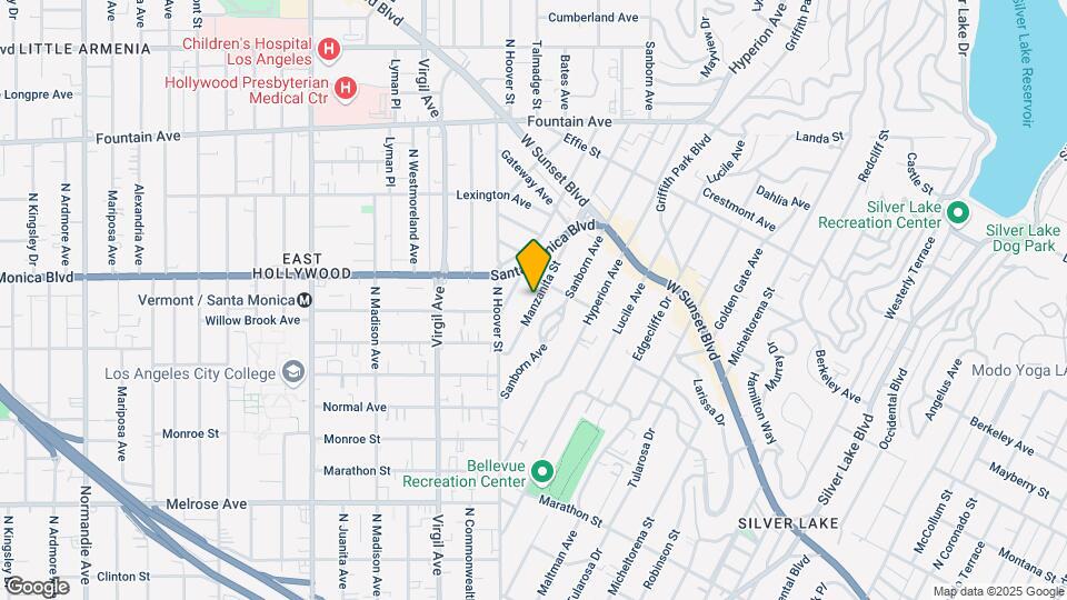 961 Manzanita St Mapa y Detalles de la Ubicación
