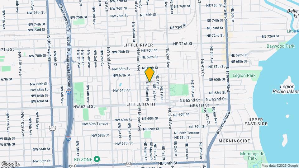 60 NE 65th St Map and Location Details