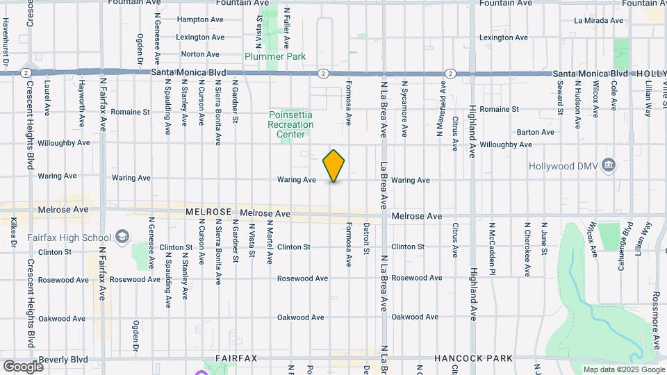 740 N Alta Vista Blvd Map and Location Details