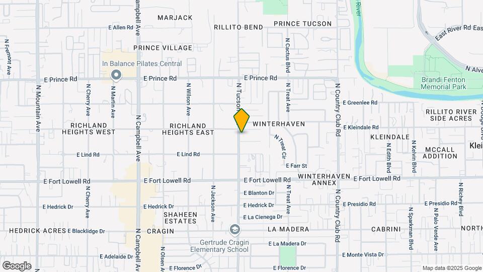 3350 N Tucson Blvd Map and Location Details