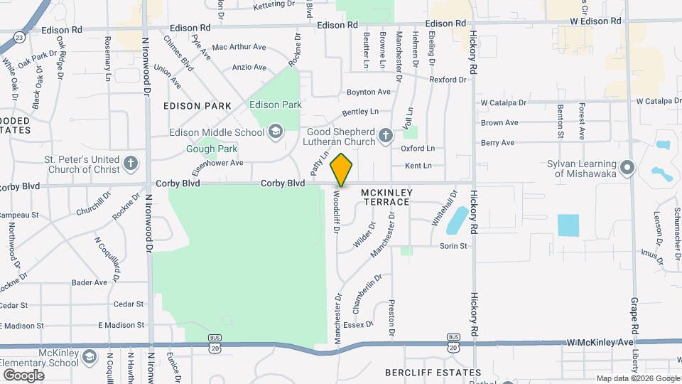 834 Woodcliff Dr Map and Location Details