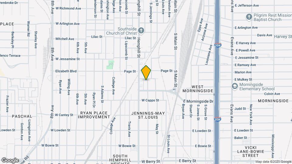2508 W Jennings Ave Mapa y Detalles de la Ubicación