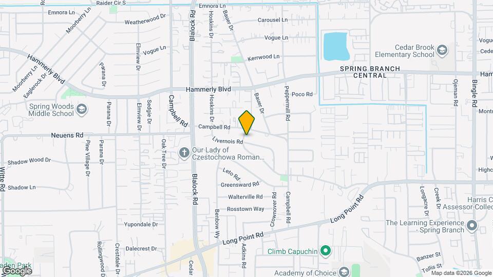 9400 Spring Branch Dr Map and Location Details
