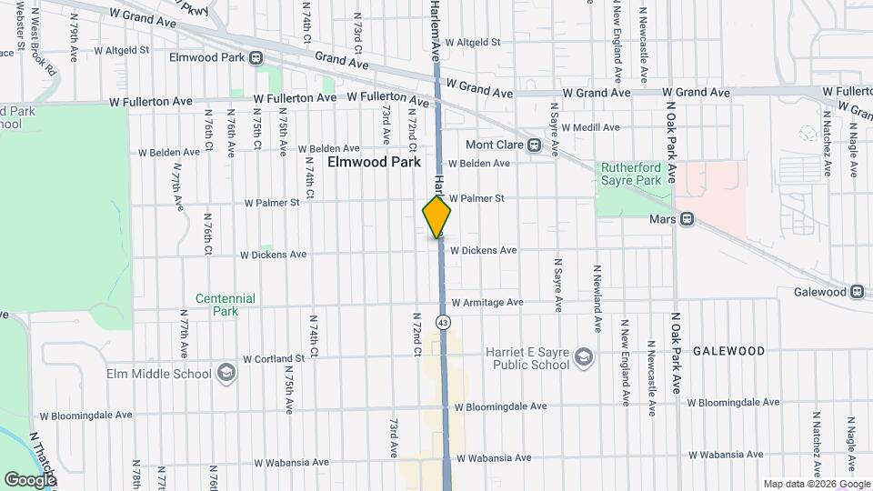 2100 N Harlem Ave Map and Location Details