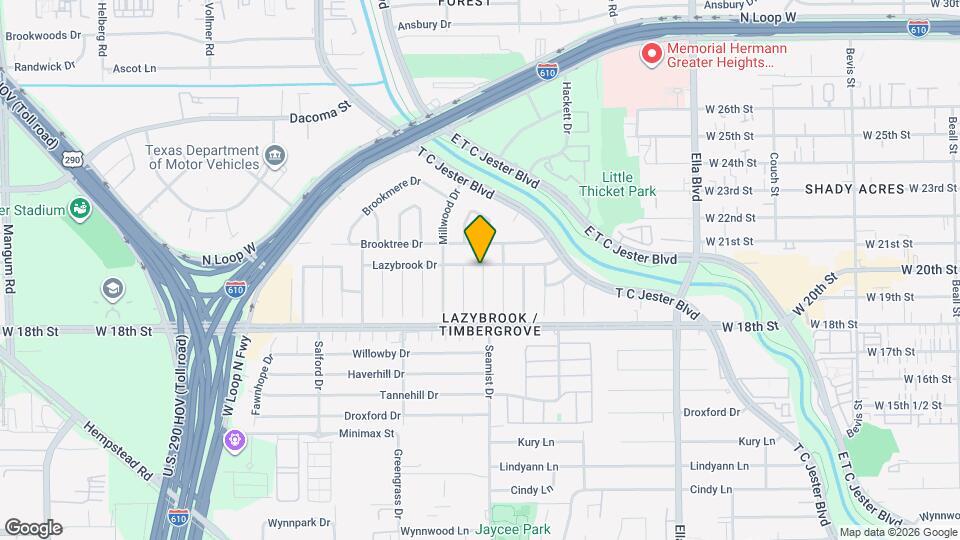 2202 Lazybrook Dr Map and Location Details