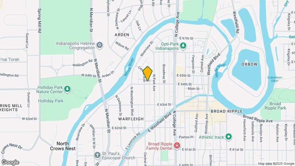 6401 Central Ave Map and Location Details