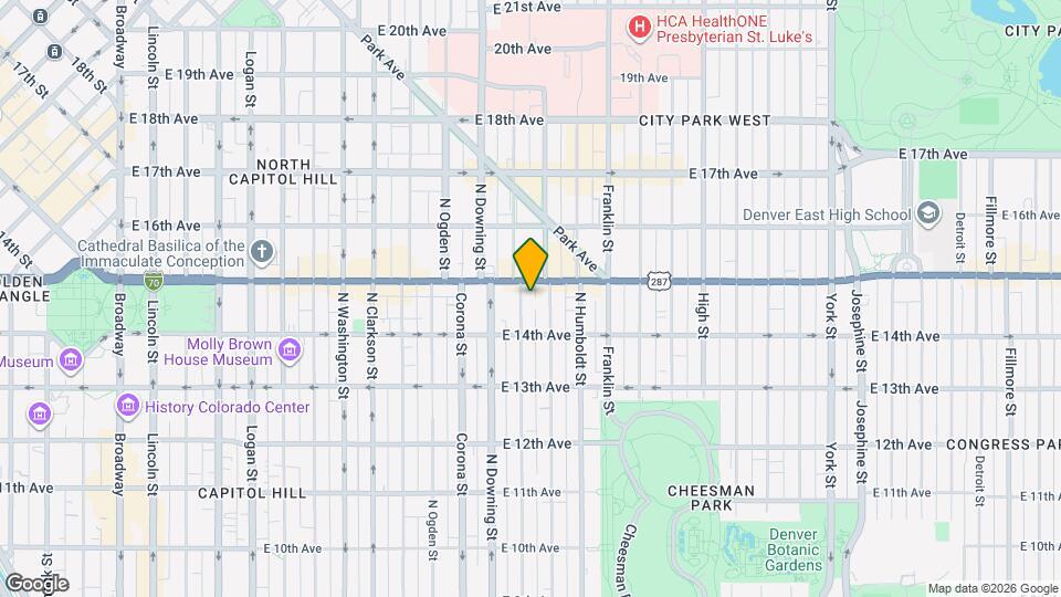 1454 Marion St Map and Location Details