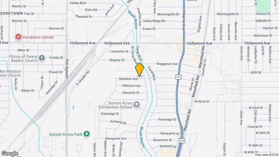 2920 Meadow Ave Map and Location Details