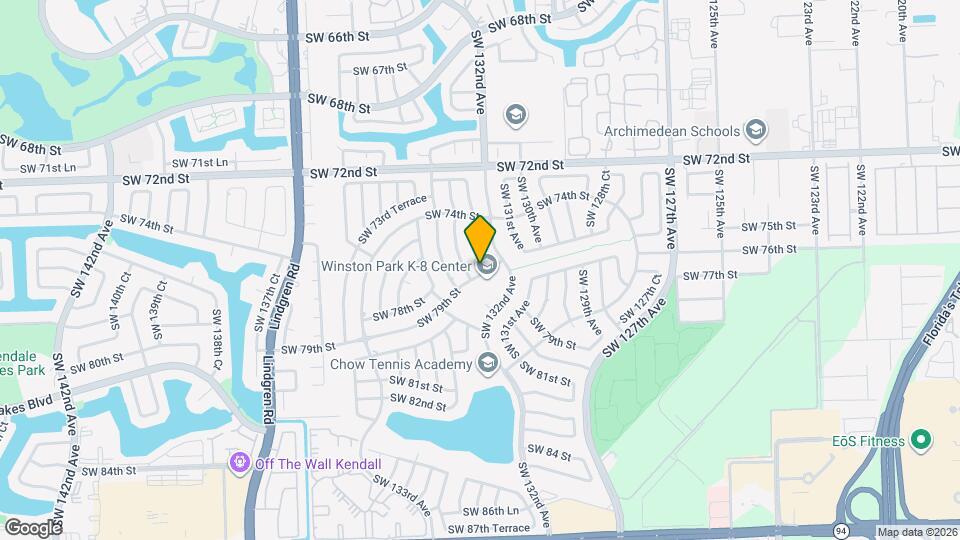 7850 SW 132nd Ct Map and Location Details