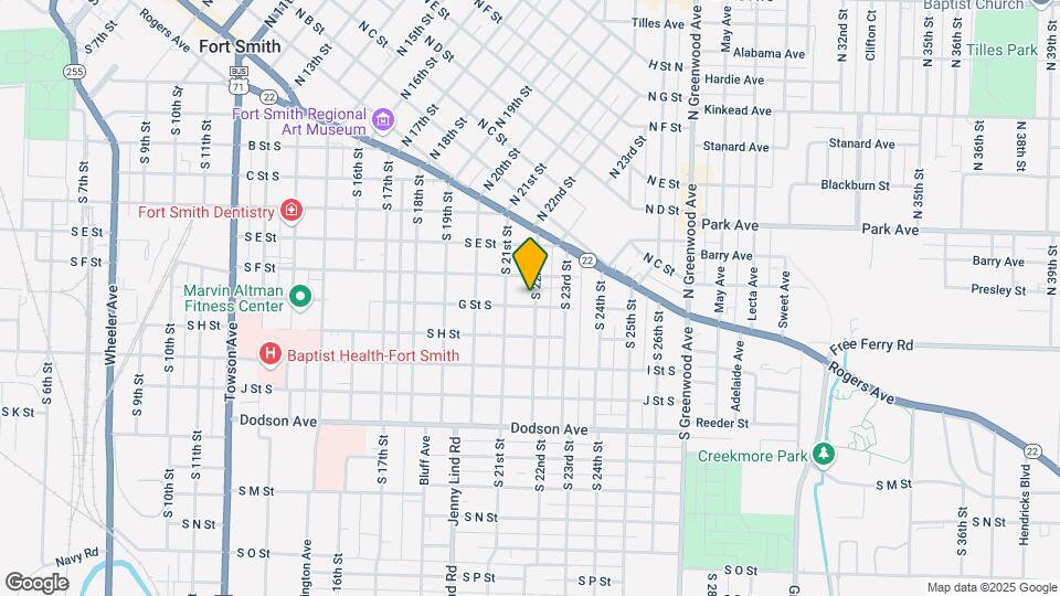 718 S 22nd St Map and Location Details