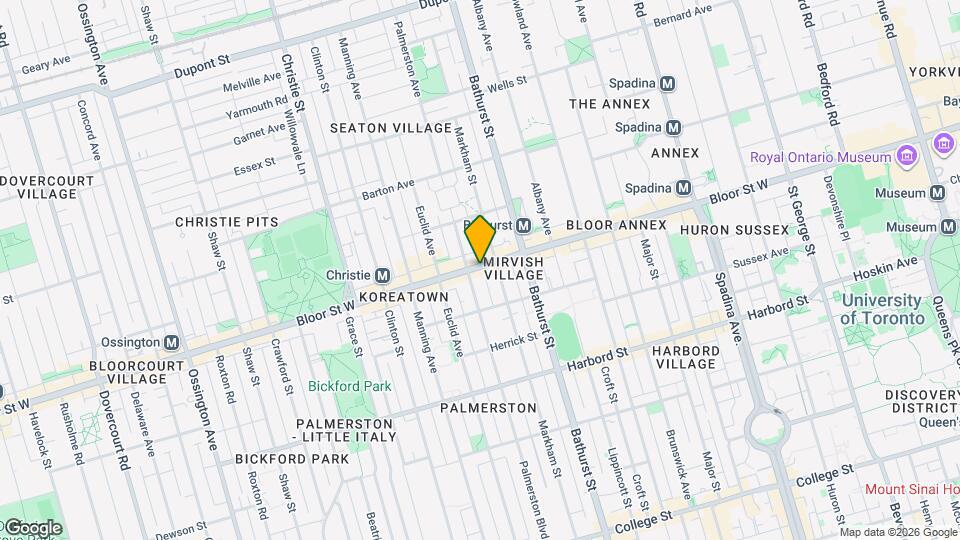 605 Bloor St W Map and Location Details