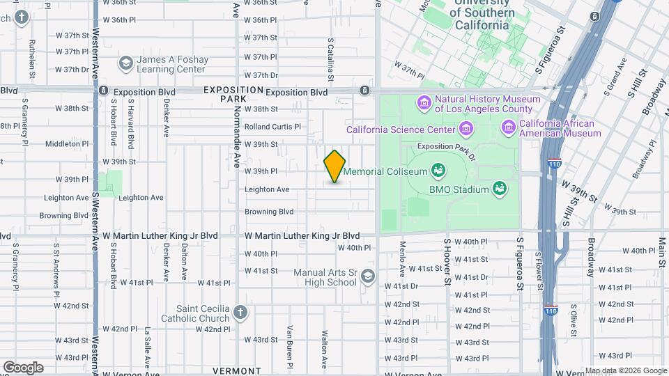 1087 Leighton Ave Map and Location Details