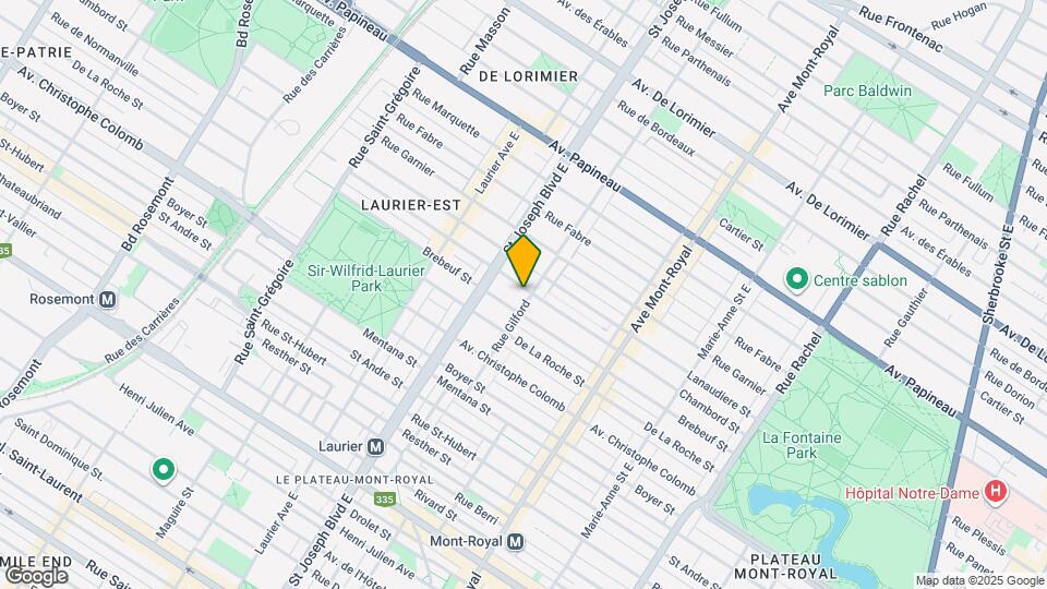 1281 Gilford Rue Map and Location Details