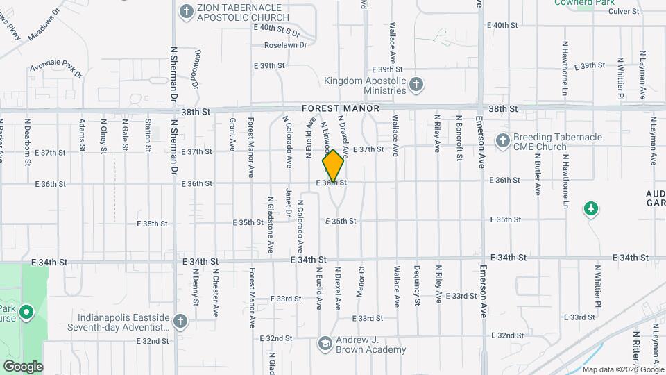 3549 N Linwood Ave Map and Location Details