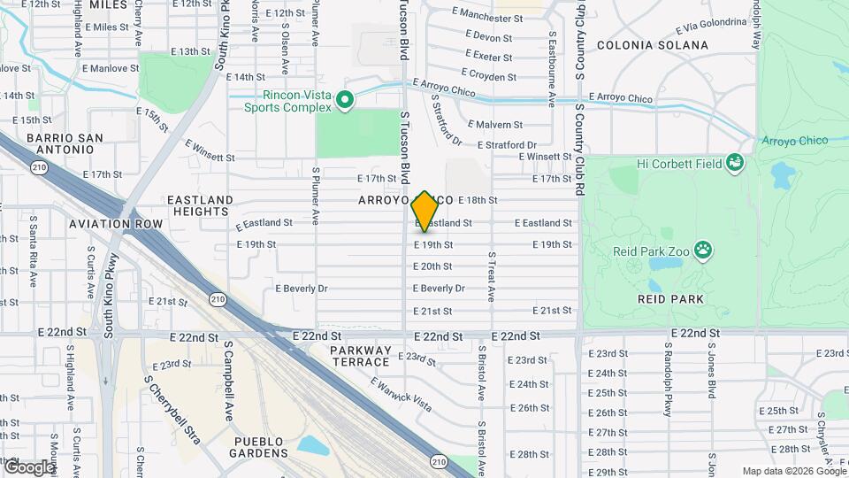 2531 E 19th St Map and Location Details