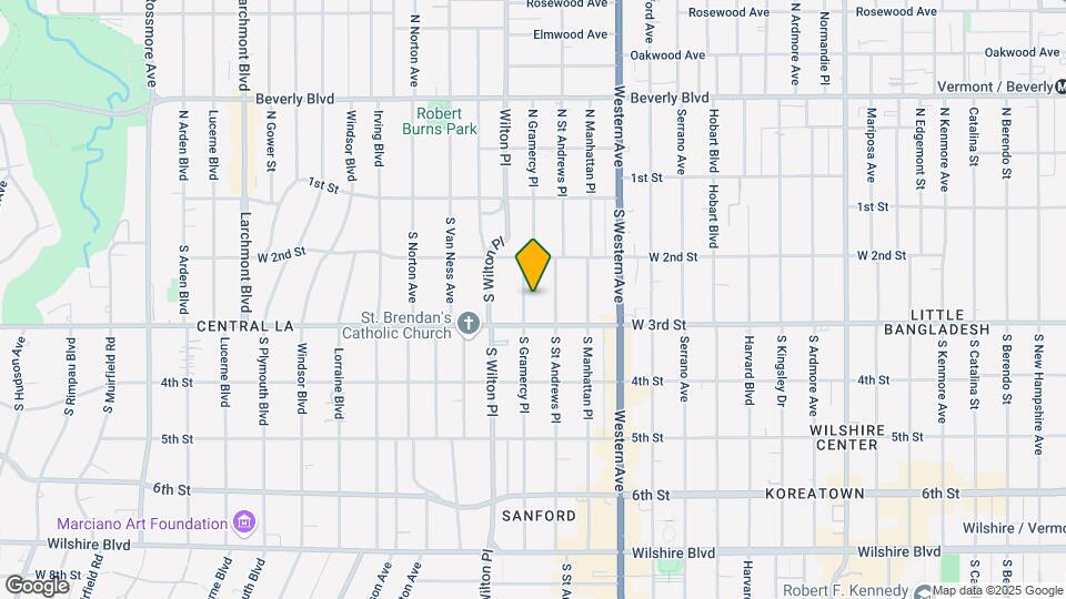 244 S Gramercy Pl Map and Location Details