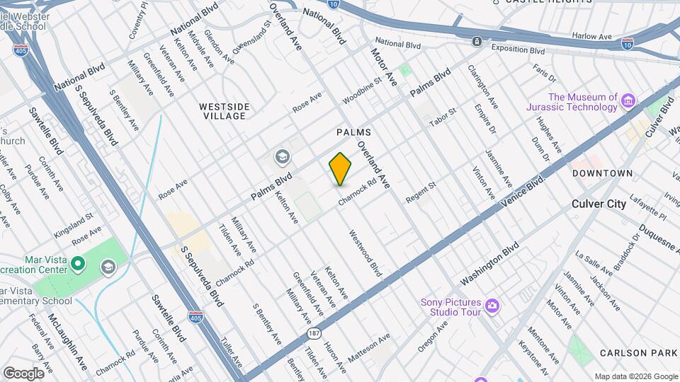 10776 Tabor St Map and Location Details