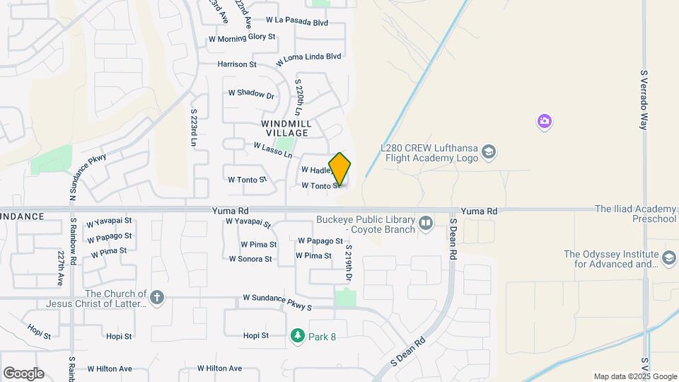 21957 W Tonto St Map and Location Details