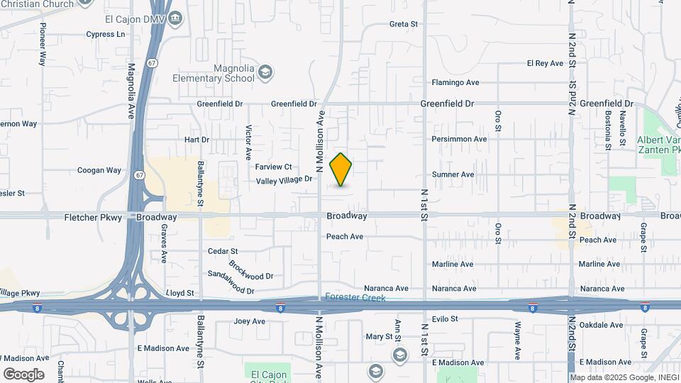 995 N Mollison Ave Map and Location Details