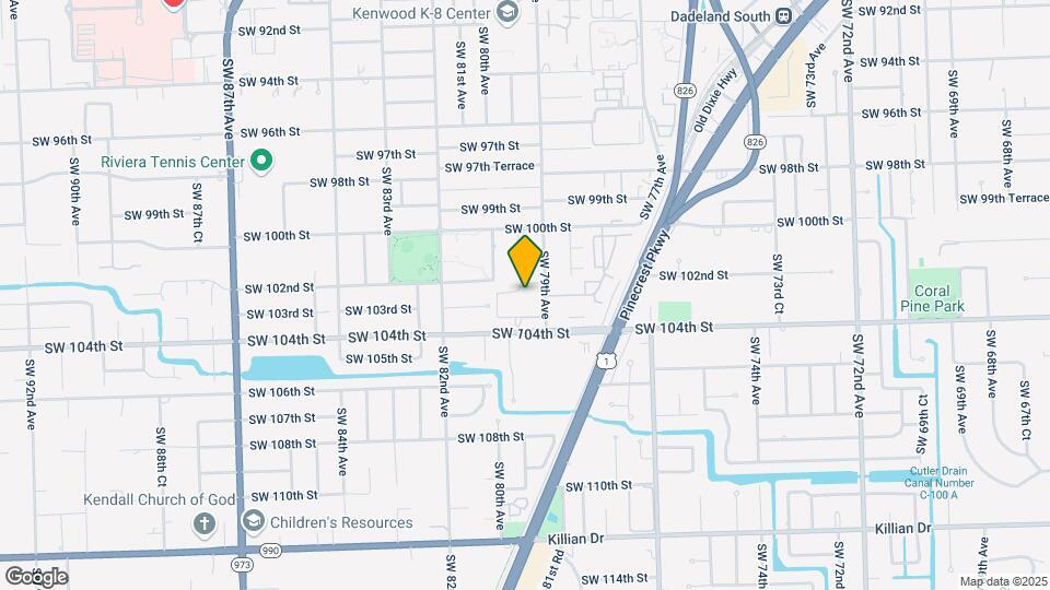 7927 SW 104th St Map and Location Details