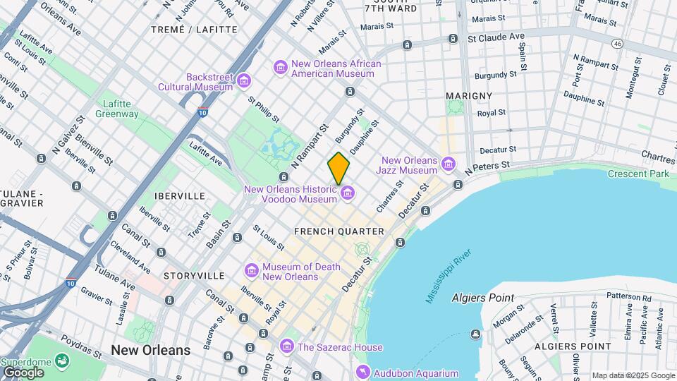 815 Dumaine St Map and Location Details
