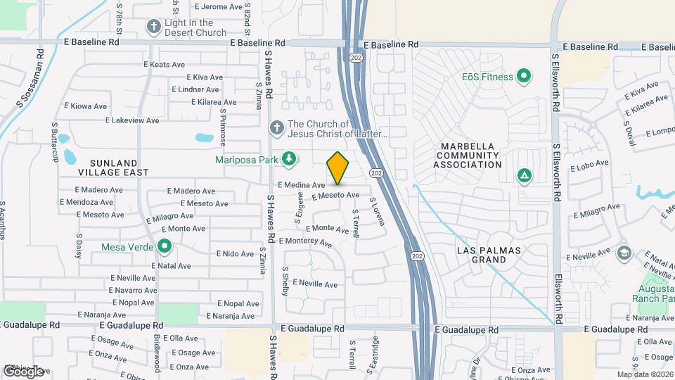 8554 E Meseto Ave Mapa y Detalles de la Ubicación