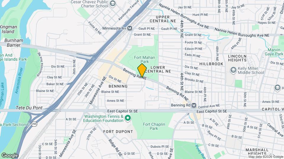 4057 Benning Rd NE Mapa y Detalles de la Ubicación