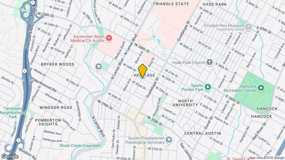 615 W 33rd St Map and Location Details