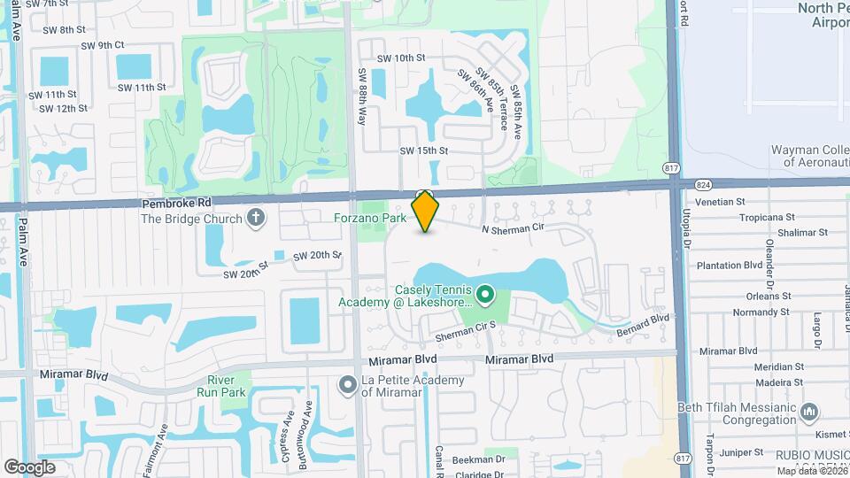 Lakeshore at University Park Mapa y Detalles de la Ubicación