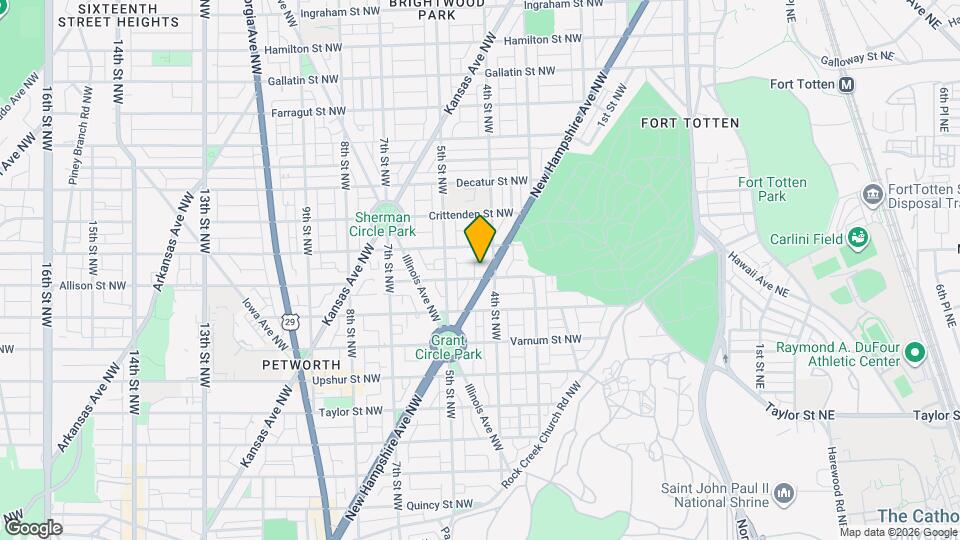 4504 New Hampshire Ave NW Map and Location Details