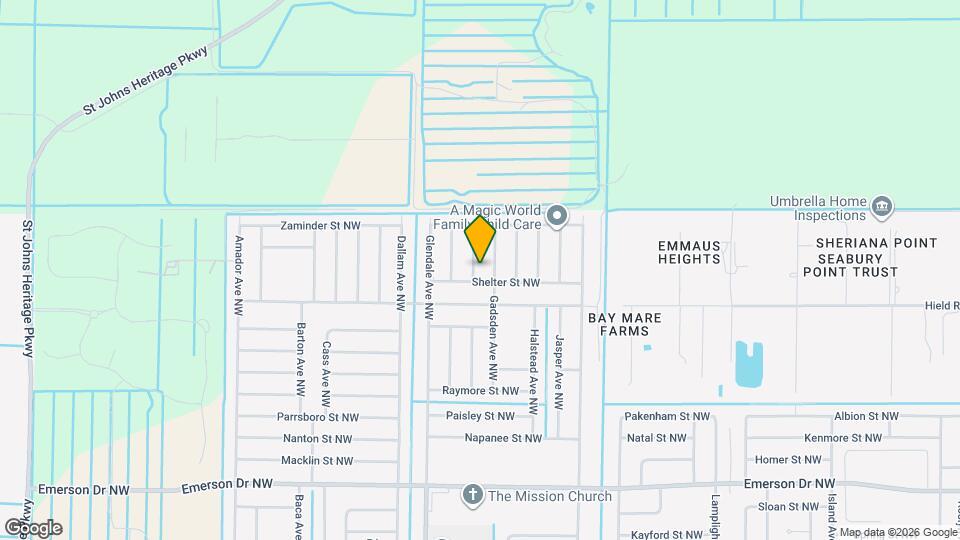 1611 Fannin Ave NW Map and Location Details